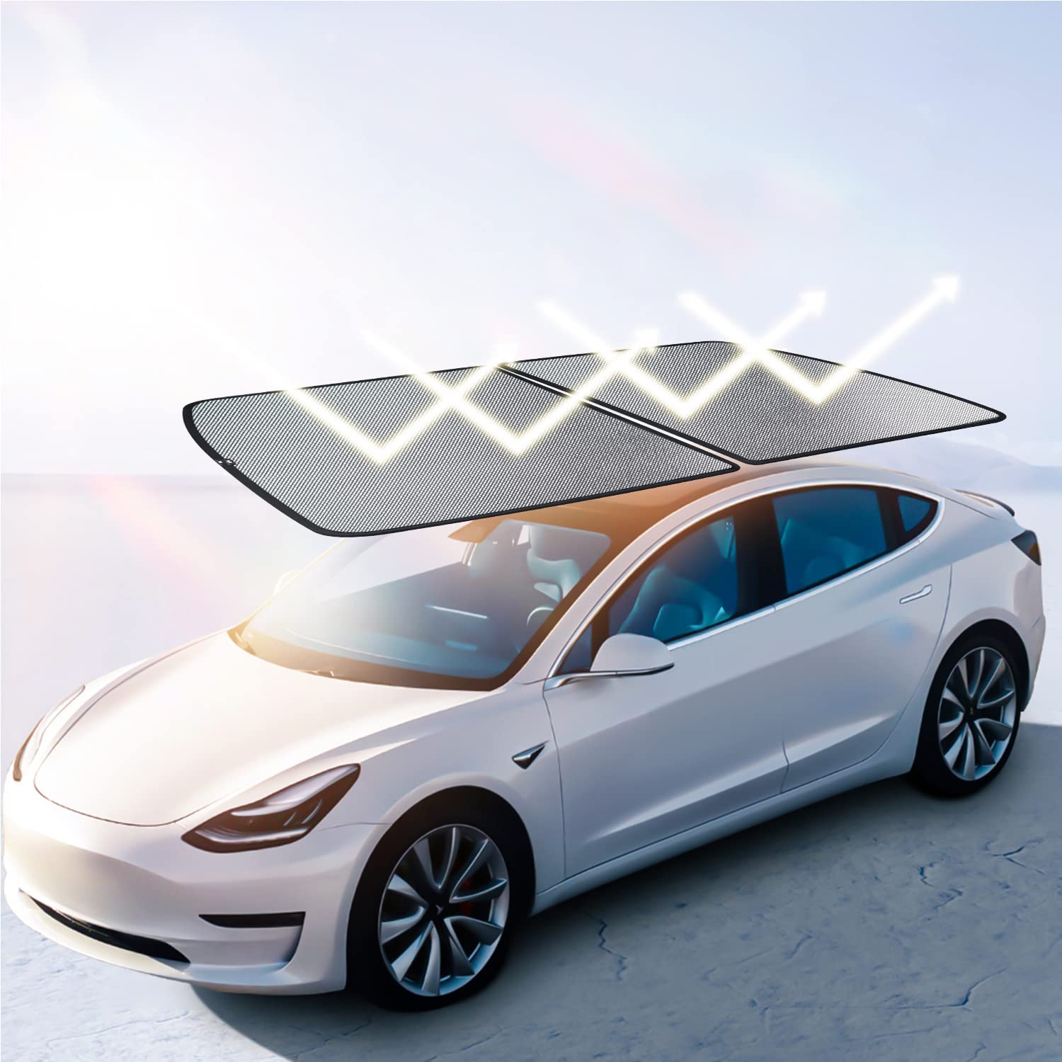 @UTOS Top Foldable Sun Shade for Model 3/Y