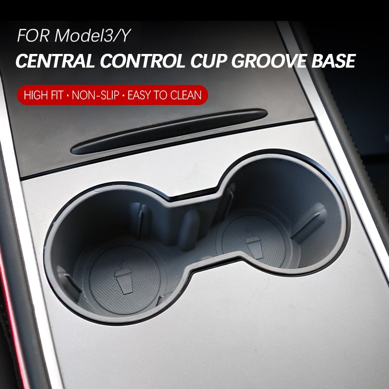 @UTOS Silicone Car Cup Holder For Model Y/3